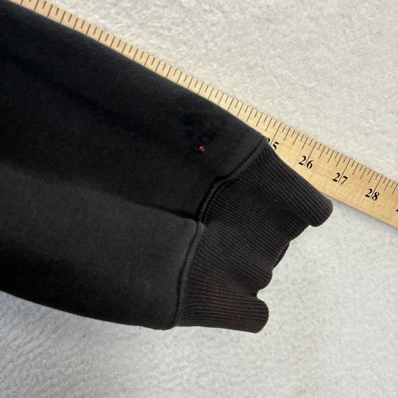 Y2K Adidas Full Zip Hoodie Men XL Black Red Sweatshirt Jacket Vintage Streetwear - Picture 8 of 8